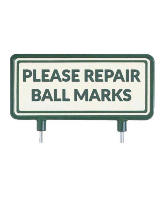 Cartelli-per-il-fairway-“Please-repair-ball-marks”